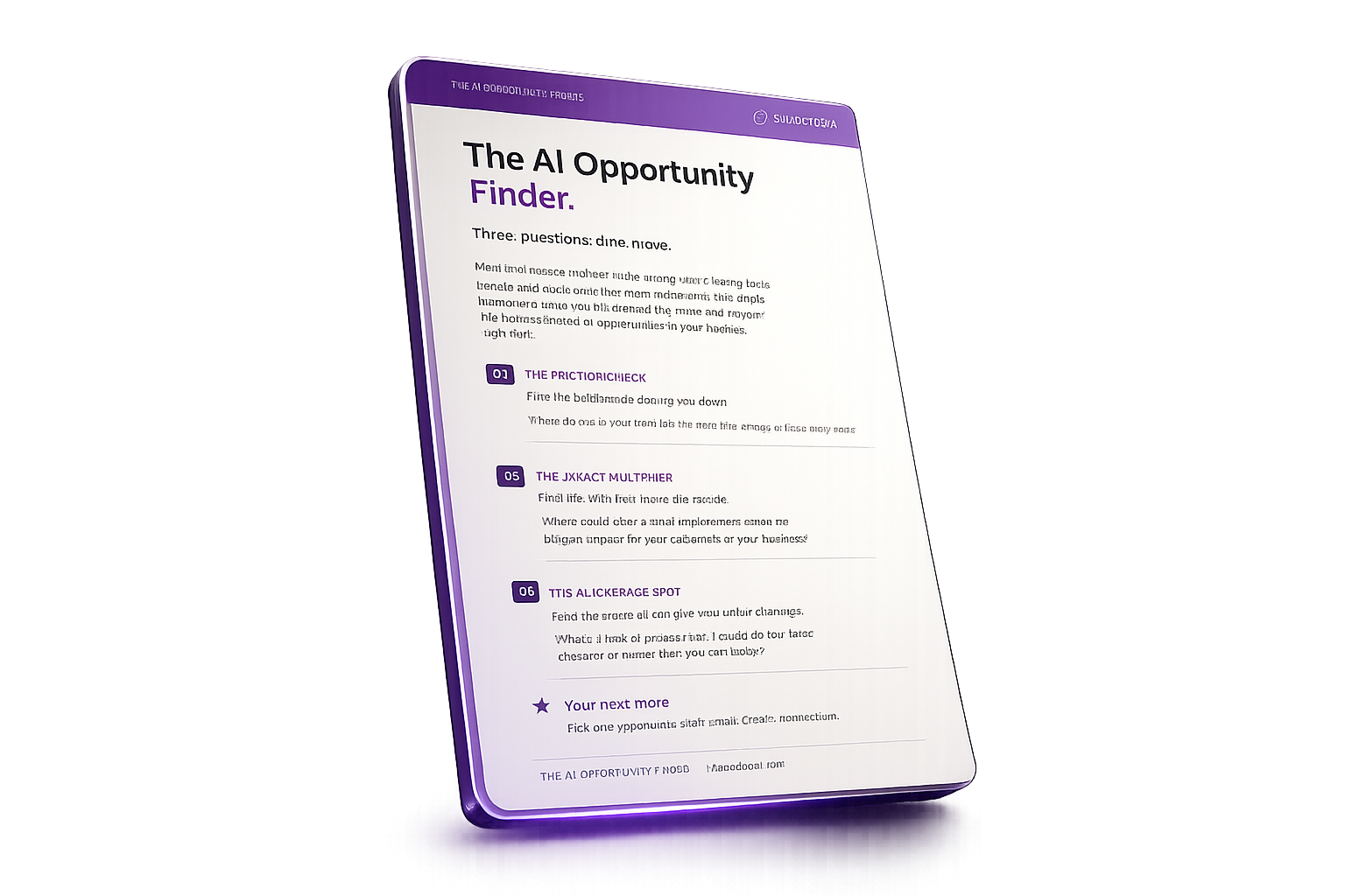 The AI Opportunity Finder
